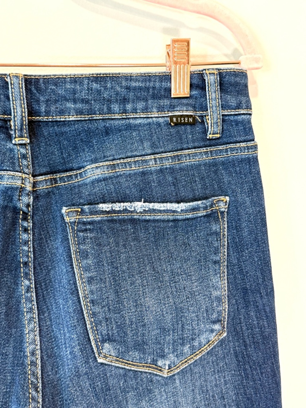 Risen Jeans Dark Wash High Stretch - Size 9 - Picture 6 of 11